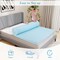 Costway 3" Gel-Infused Memory Foam Mattress Topper with Removable & Washable Cover Twin/Full/Queen/King